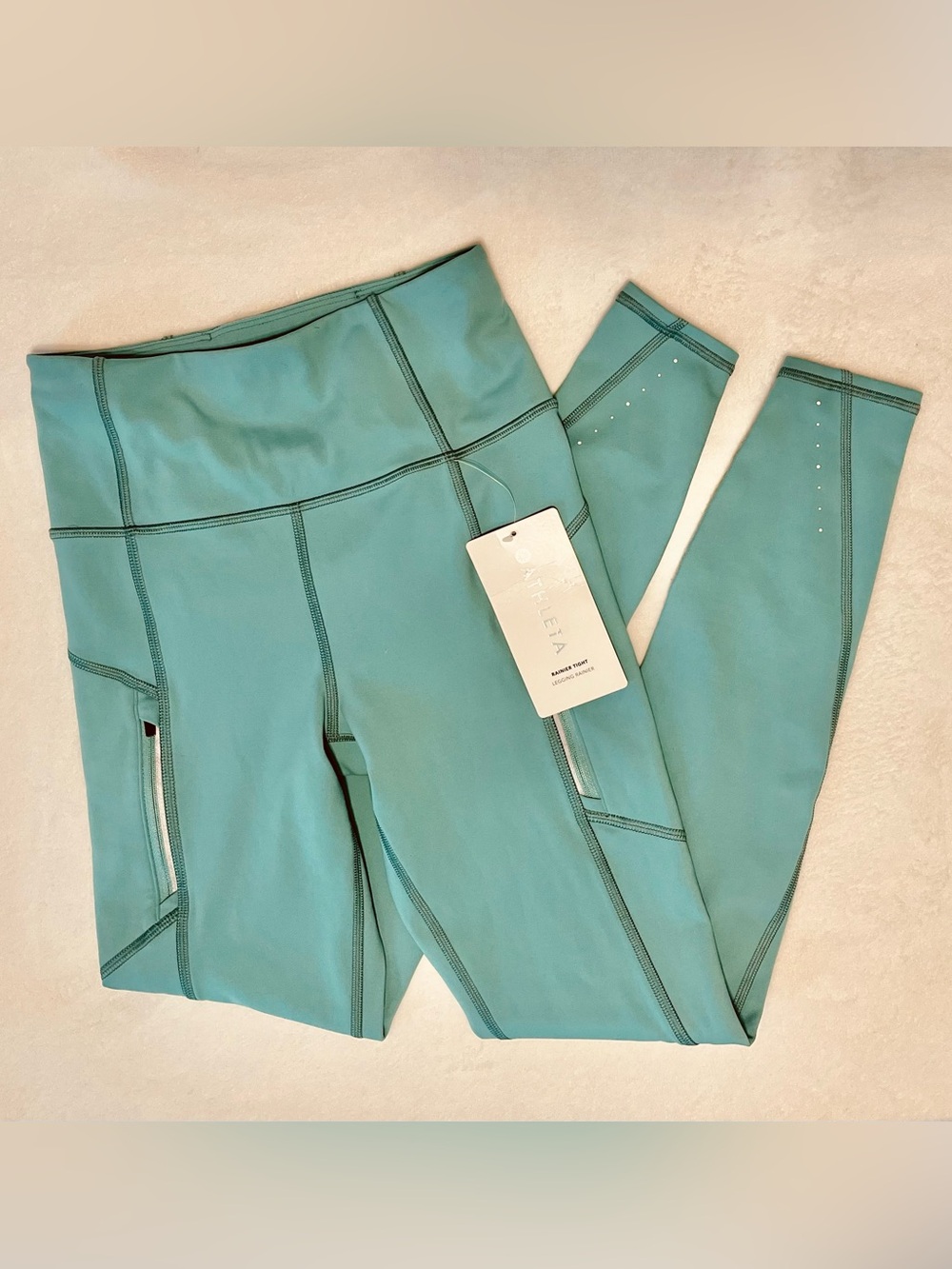 Athleta Rainer Tight Legging Robbins Egg Blue Women’s XXS NWT New With Tag Green